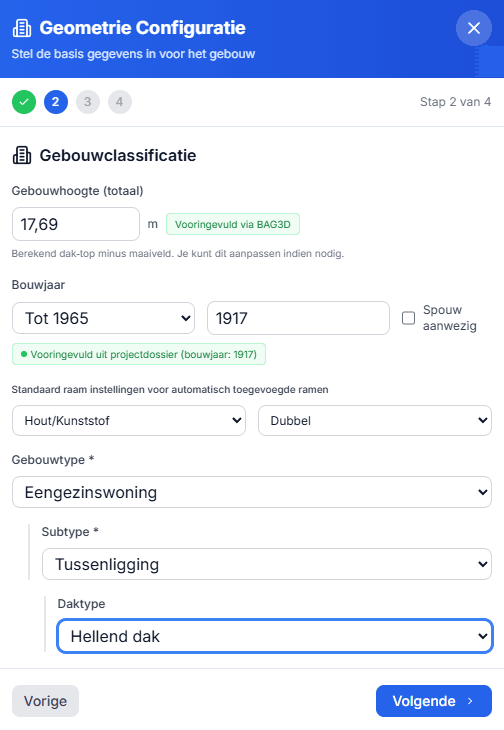 Opnameformulieren screenshot 2