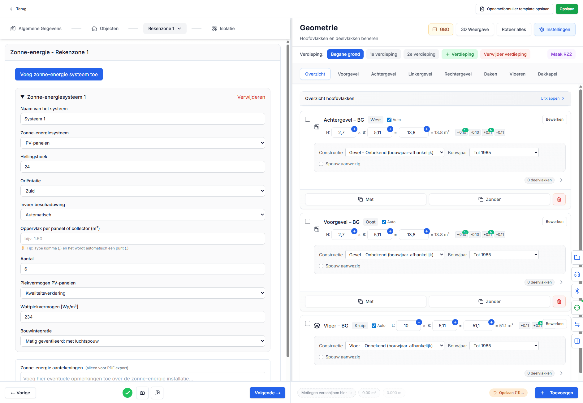 Opnameformulieren screenshot 5